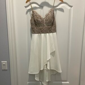 Elegant Lace and Chiffon Dress